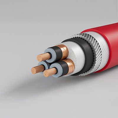 Medium Voltage Cable CU/XLPE/CT/GSW/MDPE-HDPE cross-section